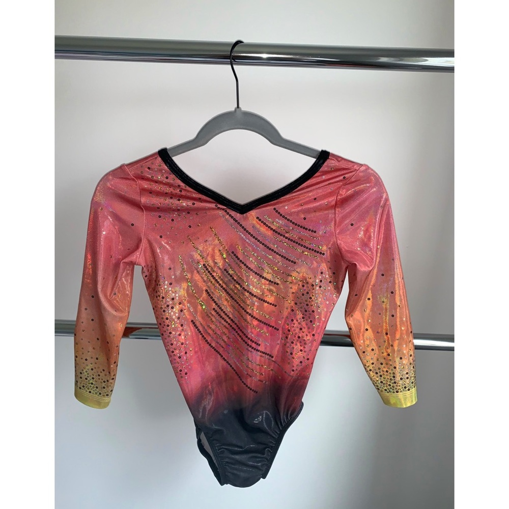 GK Elite Adult Medium Long Sleeve Leotard